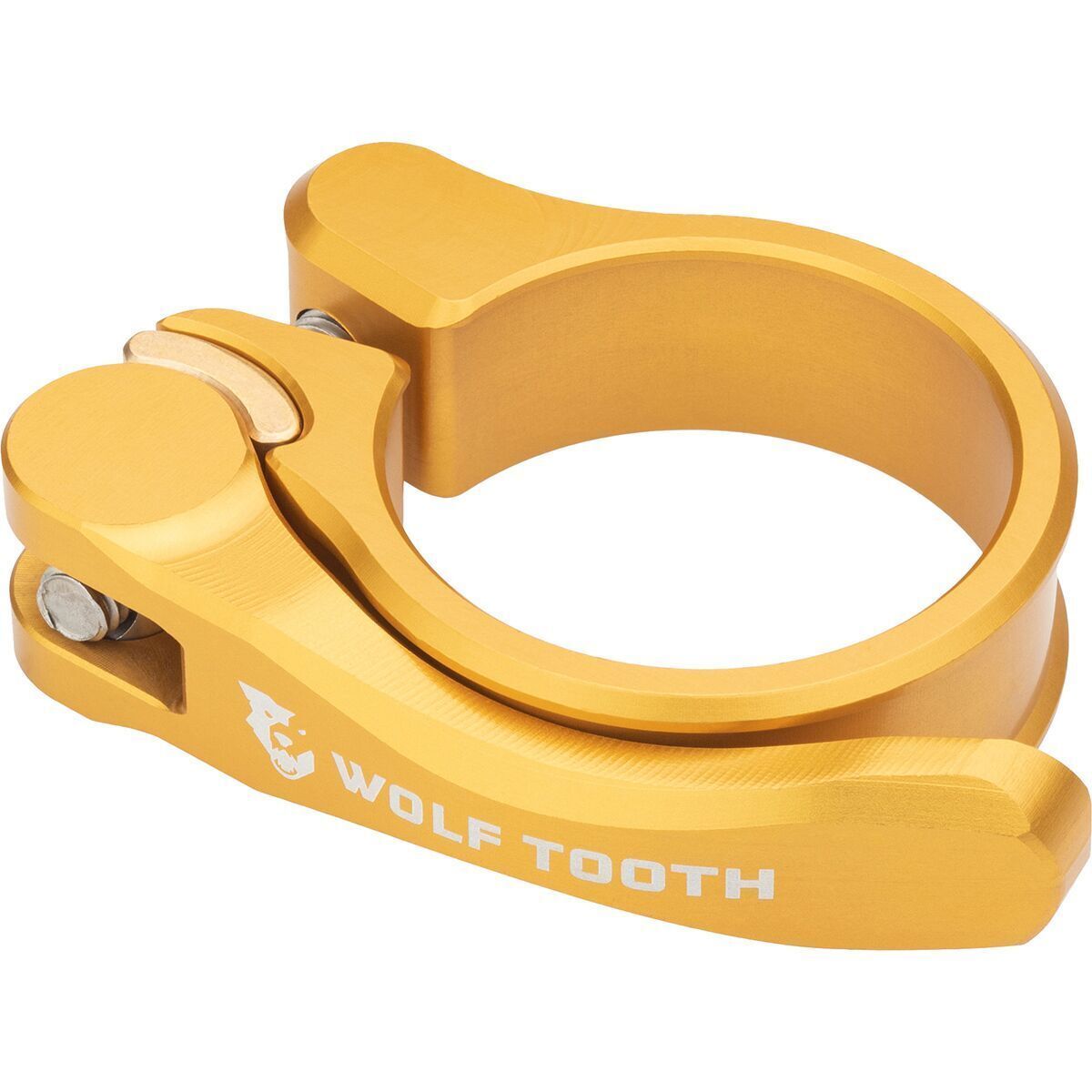 Image of Wolf Tooth Components Quick Release Seatpost Clamp Gold, 34.9mm