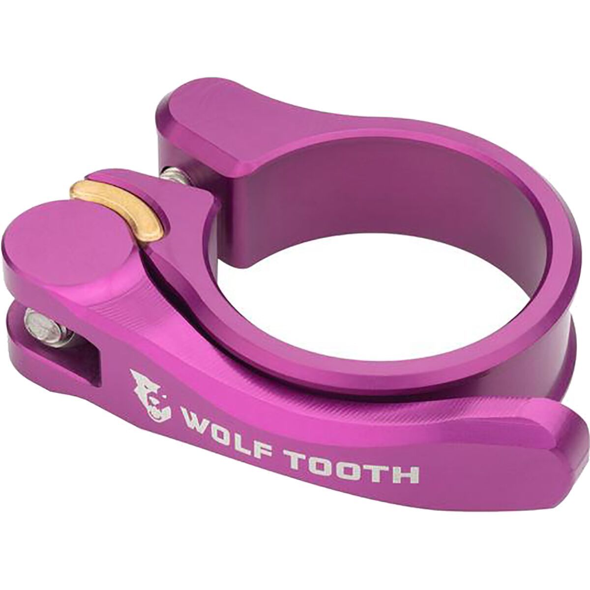 Image of Wolf Tooth Components Quick Release Seatpost Clamp Purple, 28.6mm