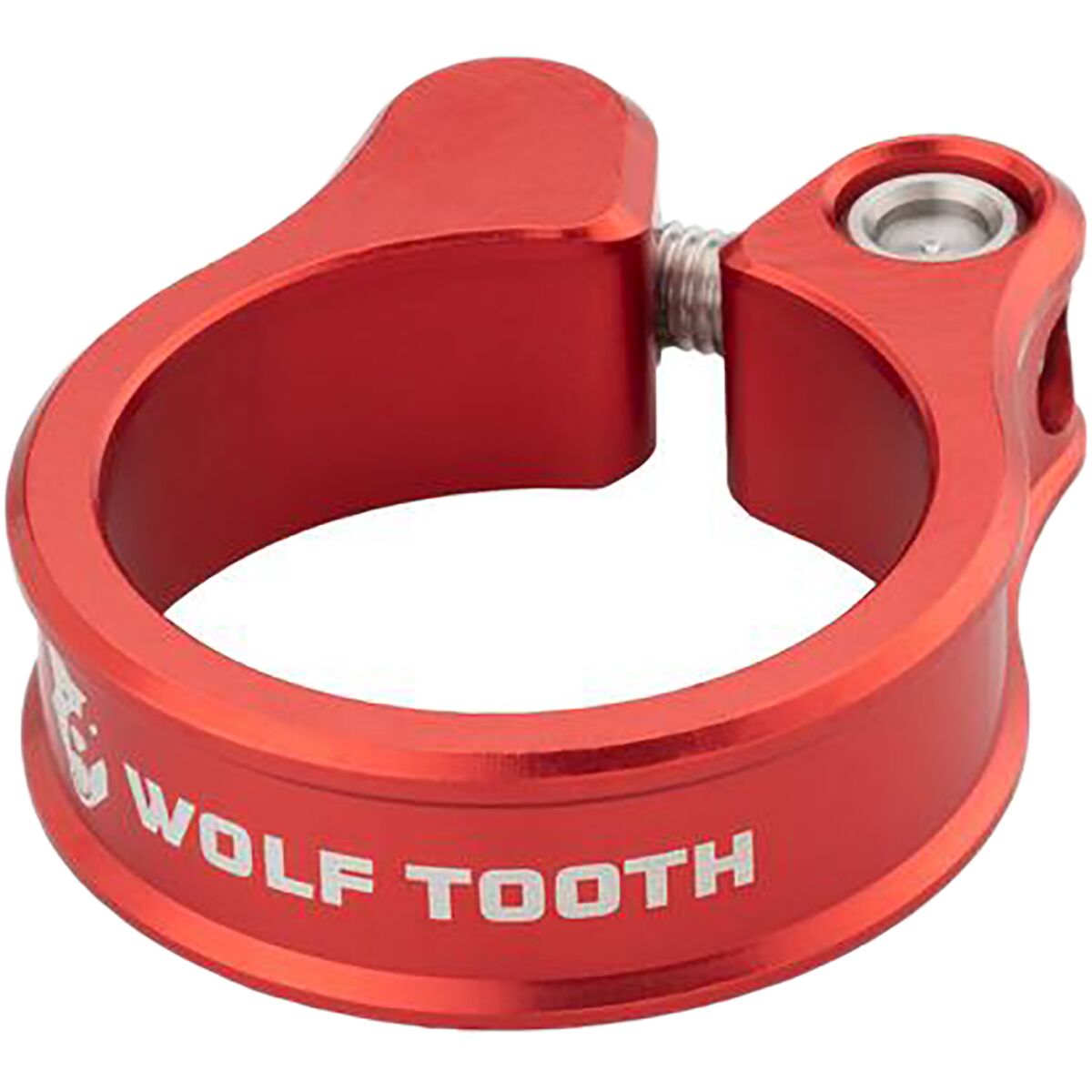 Image of Wolf Tooth Components Seatpost Clamp Red, 31.8mm