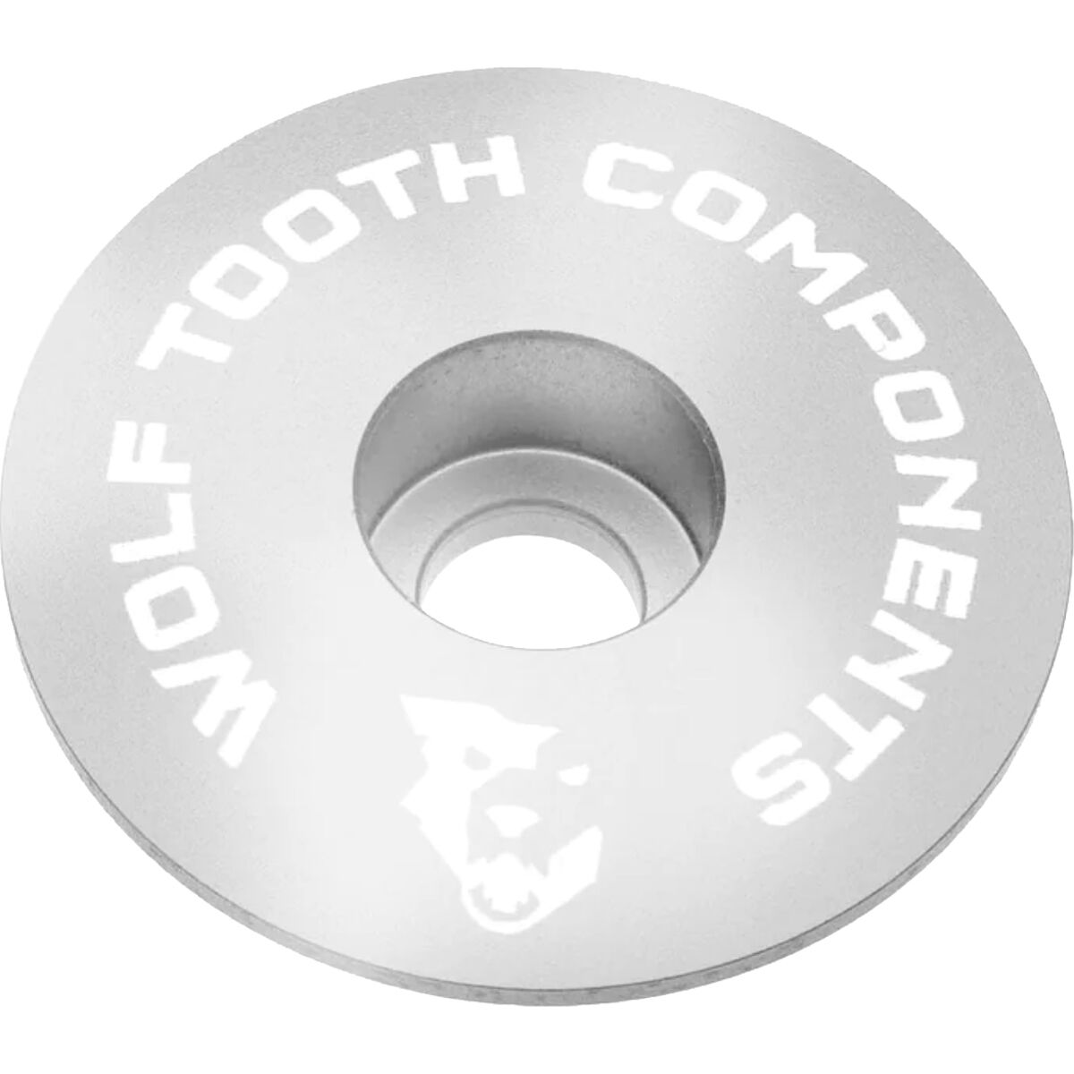 Wolf Tooth Components Wolf Tooth Components Ultralight Stem Cap Raw Silver, 1 1/8in Steerer