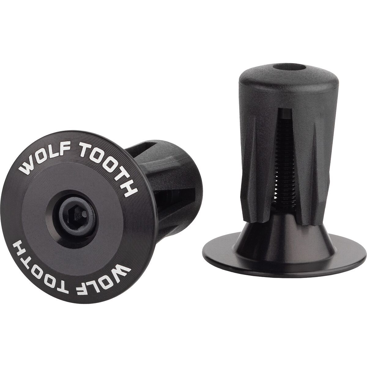 Image of Wolf Tooth Components Alloy Bar Ends Black, One Size