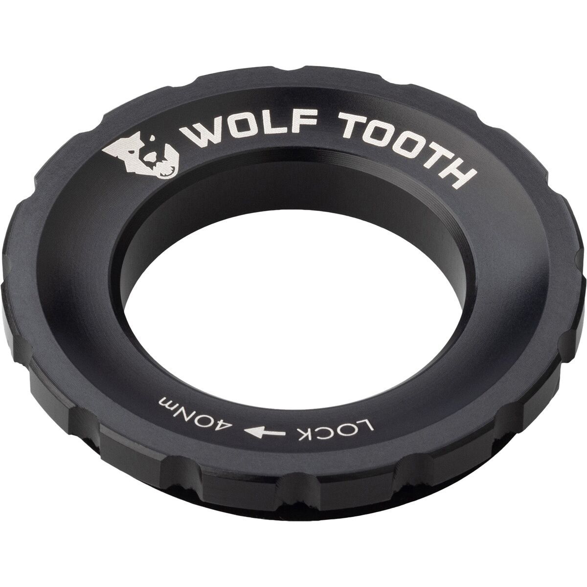 Image of Wolf Tooth Components Centerlock Lockring Black, Single/QR/12mm/15mm/20mm