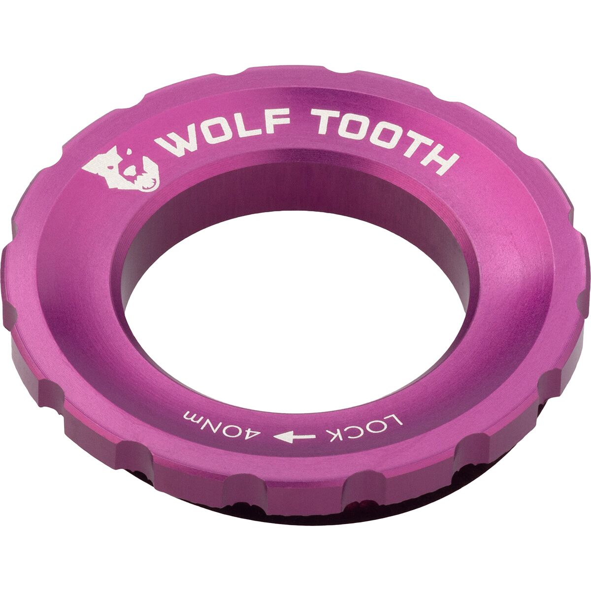 Image of Wolf Tooth Components Centerlock Lockring Purple, Single/QR/12mm/15mm/20mm