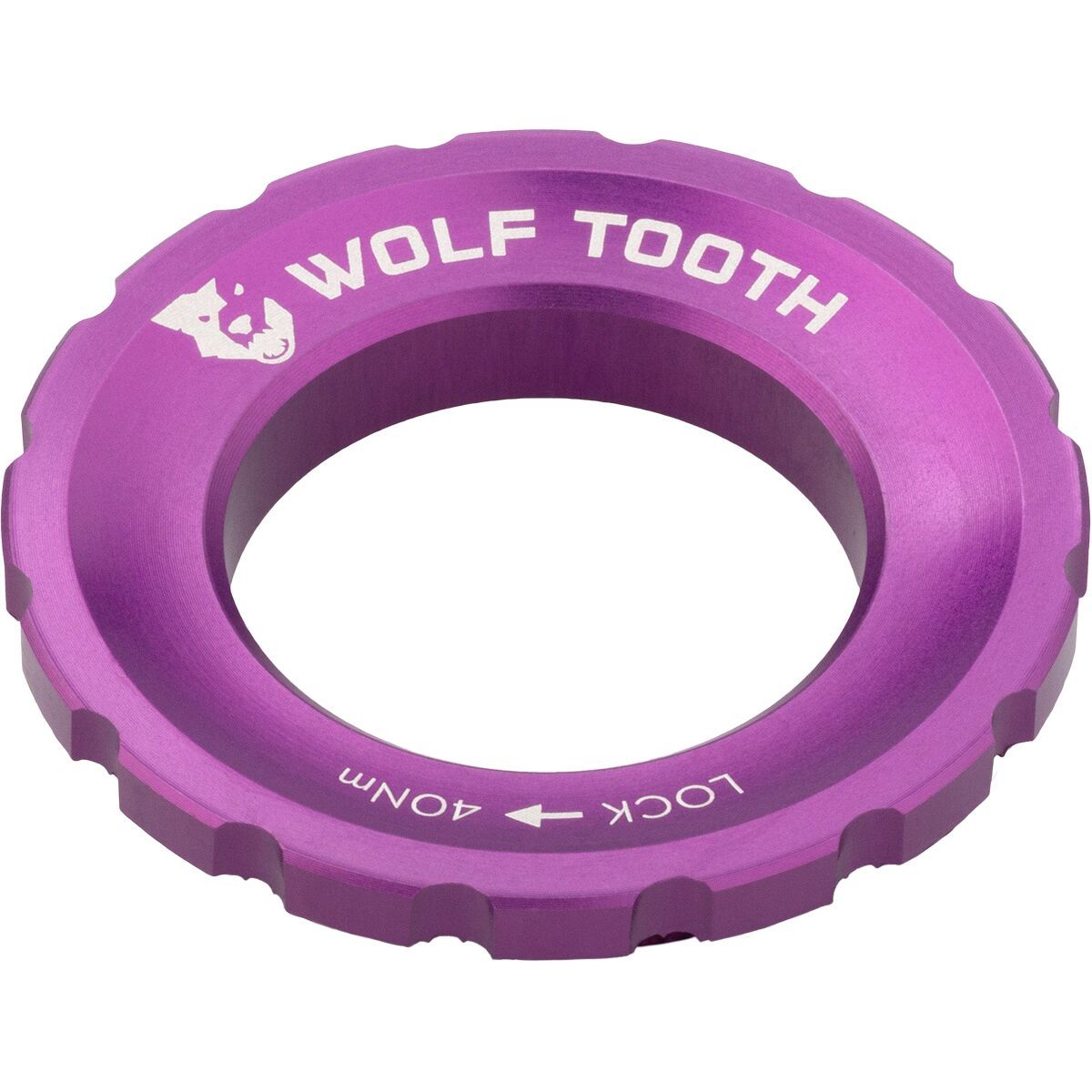 Image of Wolf Tooth Components Centerlock Lockring Ultraviolet Purple, Single/QR/12mm/15mm/20mm