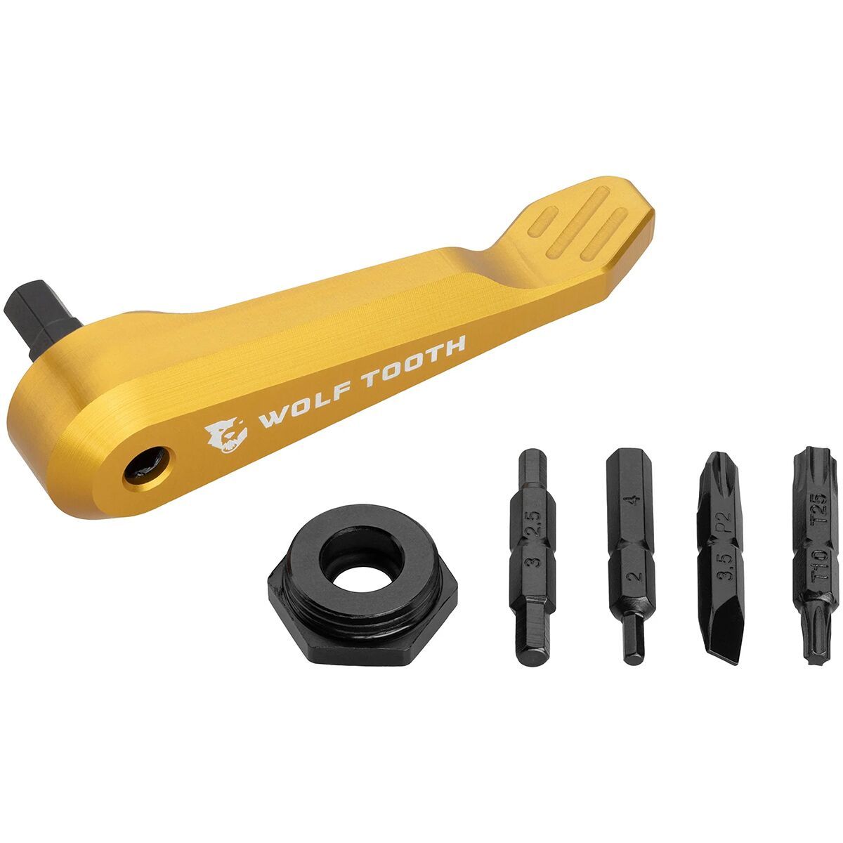 Image of Wolf Tooth Components Axle Handle Multi-Tool Gold, One Size
