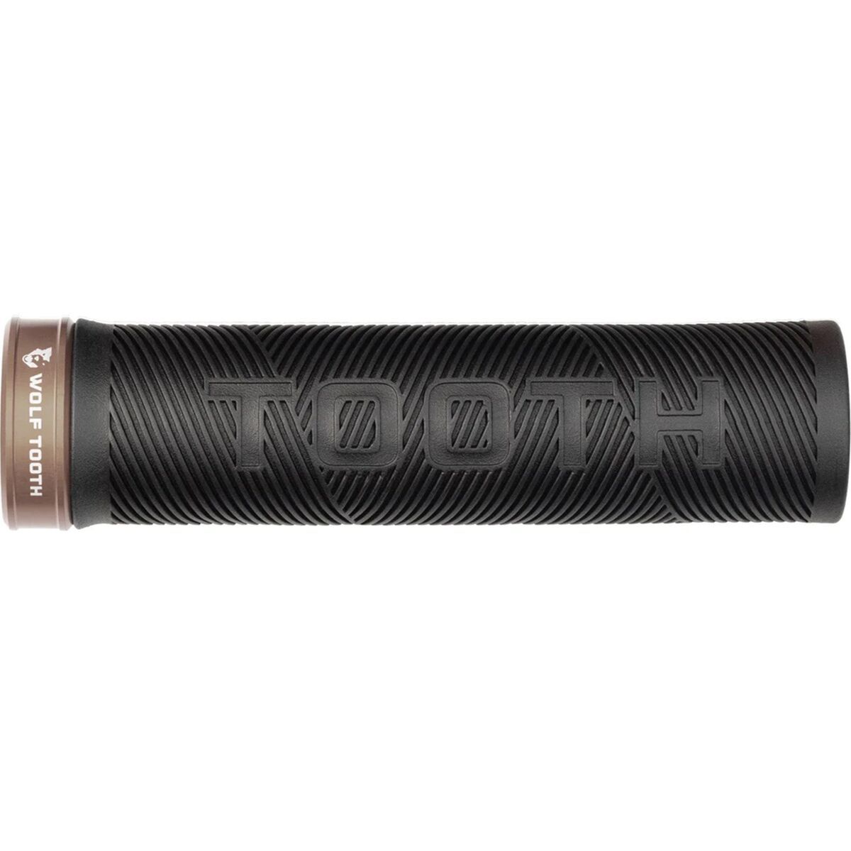 Image of Wolf Tooth Components Wolf Tooth Echo Lock-On Grip Black Grip/Espresso Collar, One SIze