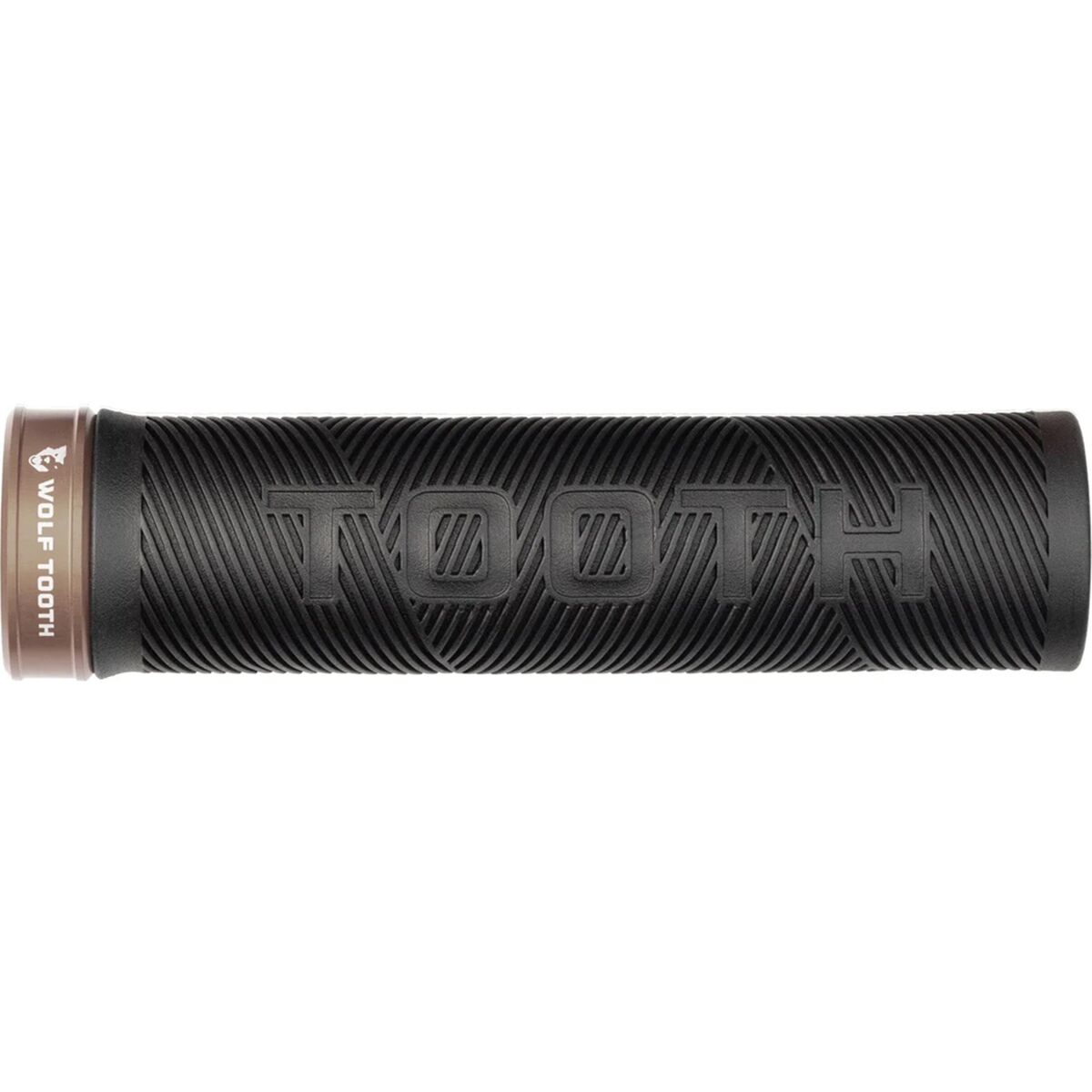 Image of Wolf Tooth Components Wolf Tooth Echo Lock-On Grip Black Grip/Espresso Collar, One Size