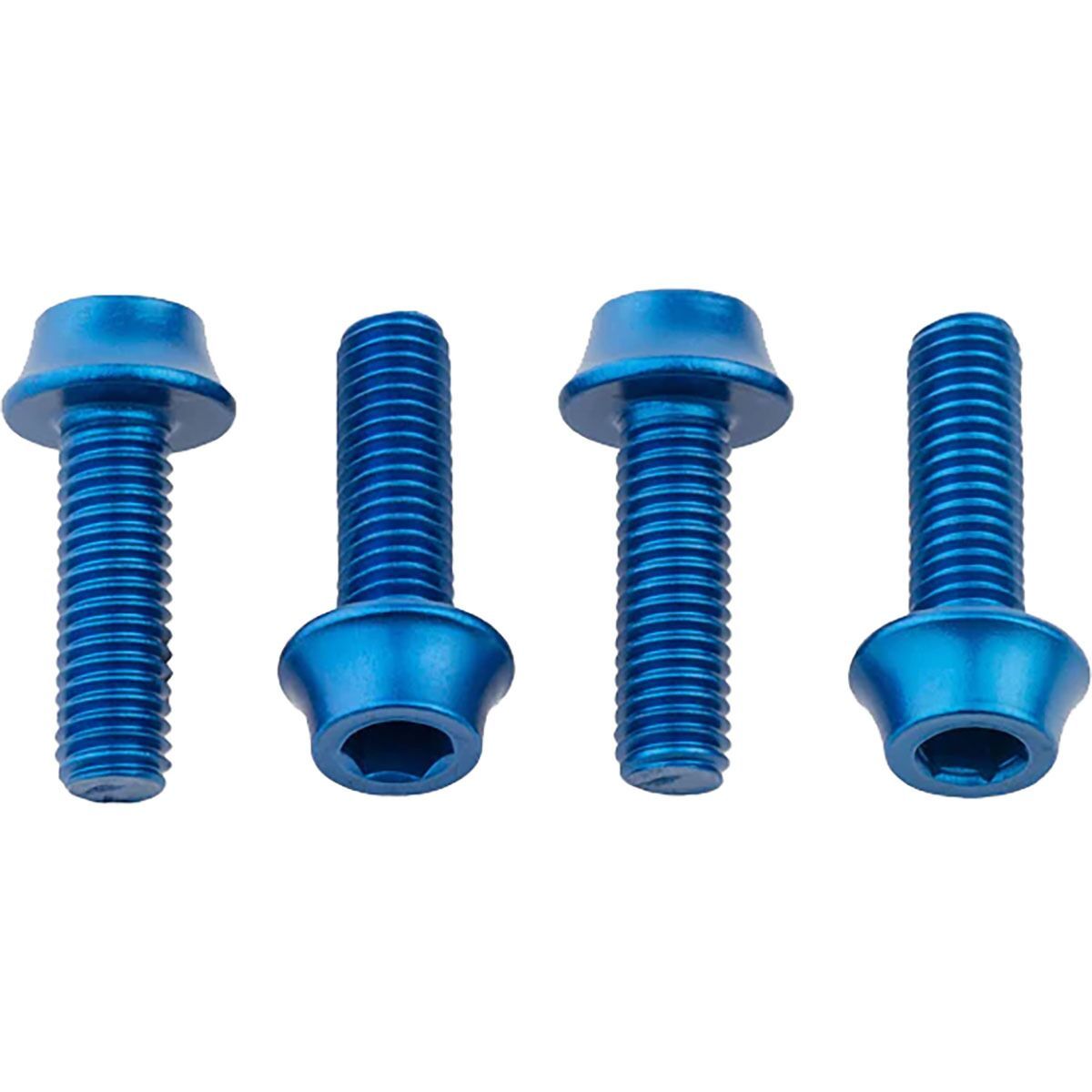 Image of Wolf Tooth Components Water Bottle Cage Bolts Blue, One Size