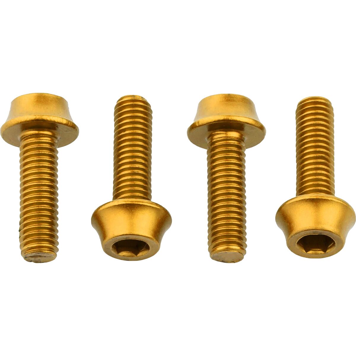 Image of Wolf Tooth Components Water Bottle Cage Bolts Gold, One Size