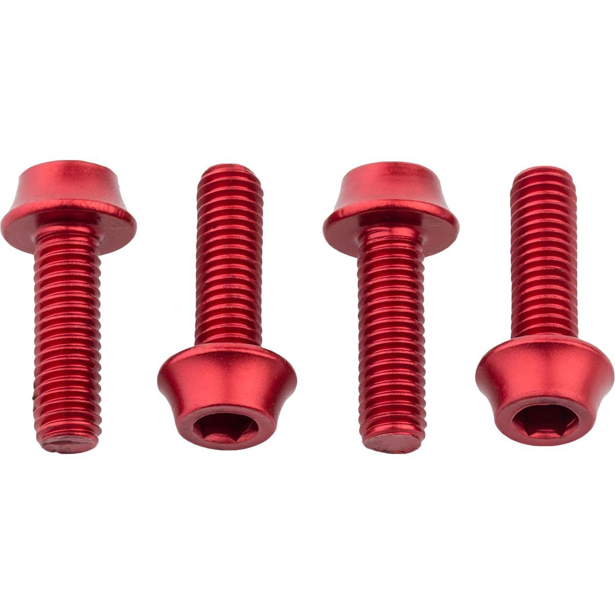 Image of Wolf Tooth Components Water Bottle Cage Bolts Red, One Size