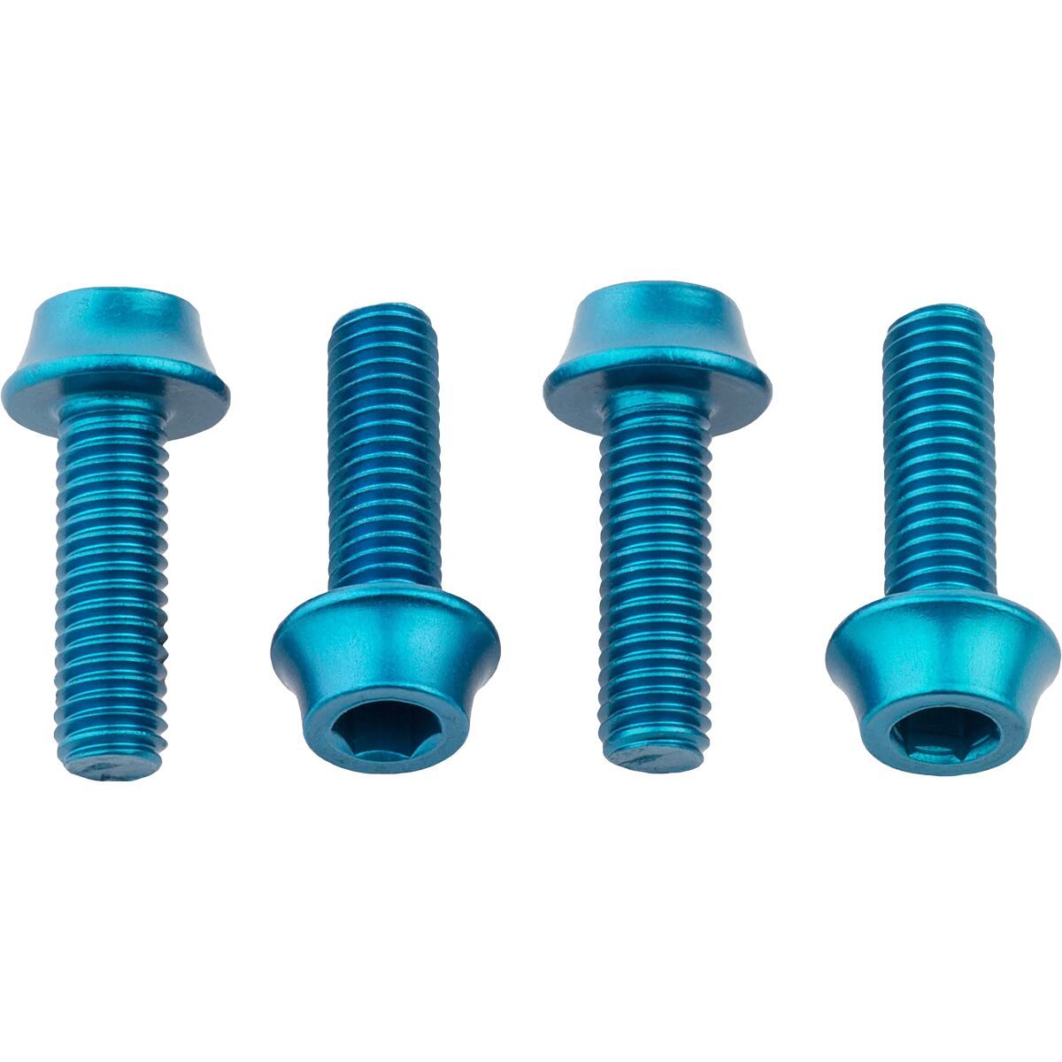 Image of Wolf Tooth Components Water Bottle Cage Bolts Teal, One Size