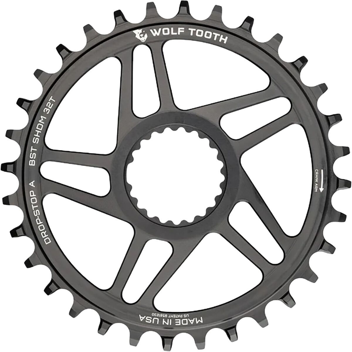 Image of Wolf Tooth Components Shimano Boost 12-Spd Oval Chainring One Color, 36t
