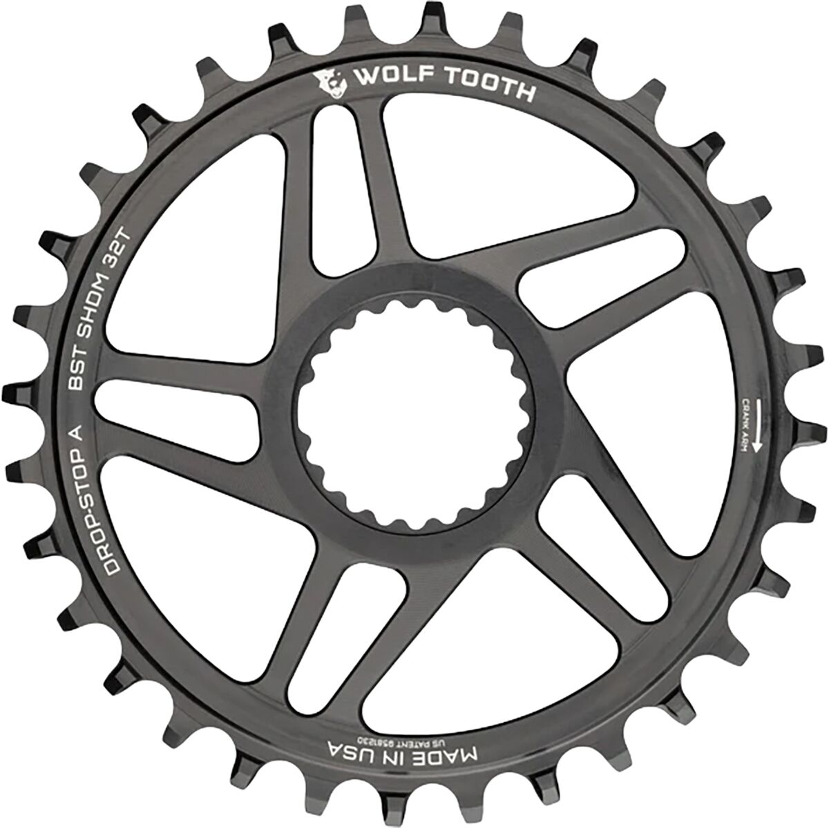 Wolf Tooth Components Wolf Tooth Components Shimano Boost 12-Spd Oval Chainring One Color, 36t