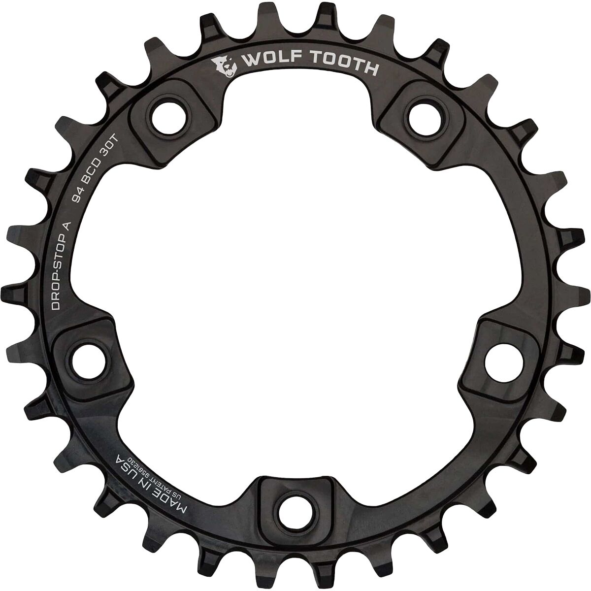 Wolf Tooth Components Wolf Tooth Components 94 BCD 5-Bolt Chainring Black, 32t