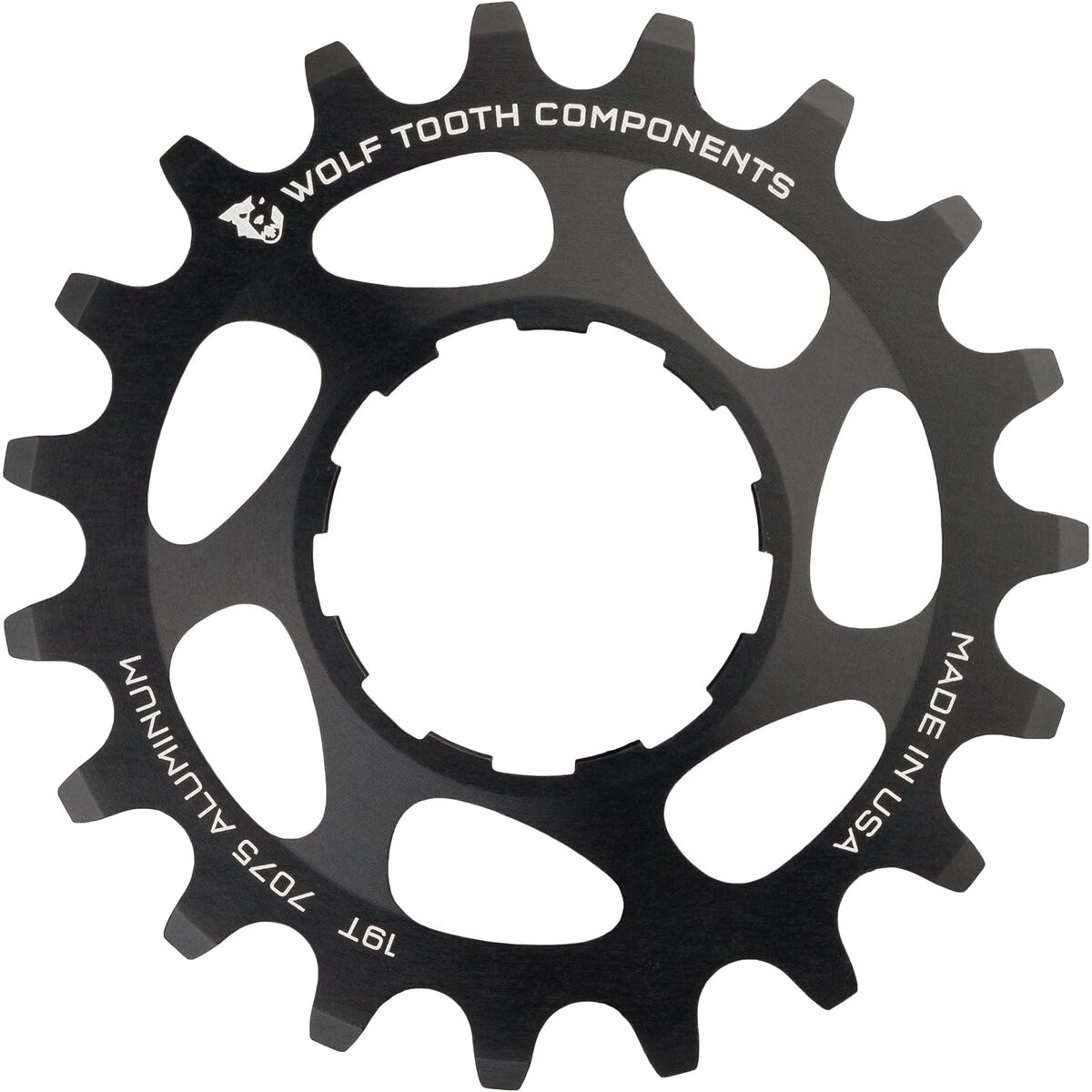 Wolf Tooth Components Wolf Tooth Components Alloy Single Speed Cog Black, 19t