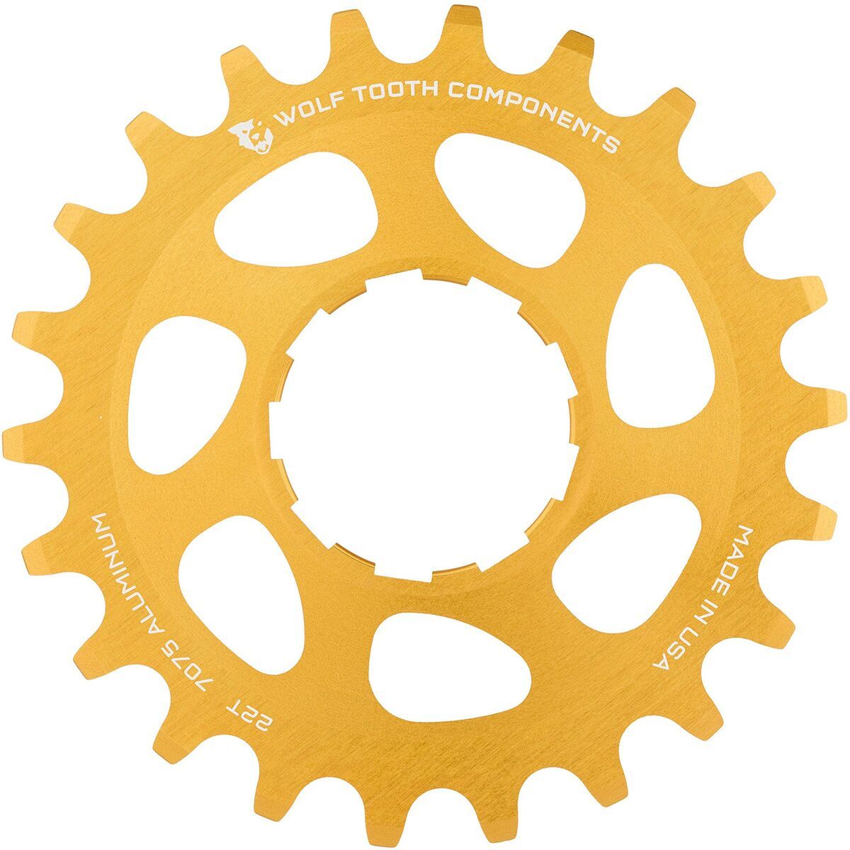 Image of Wolf Tooth Components Alloy Single Speed Cog Gold, 20t