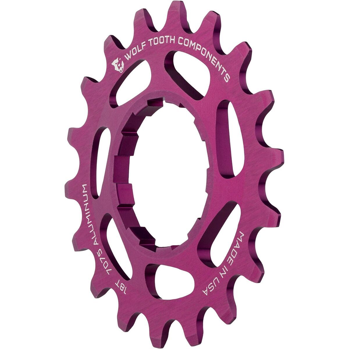 Image of Wolf Tooth Components Alloy Single Speed Cog Purple, 19t