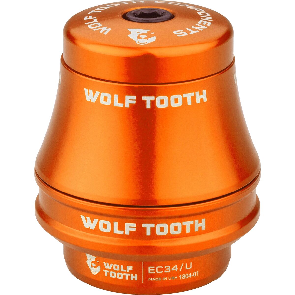 Image of Wolf Tooth Components EC34/28.6 Premium Upper Headset Orange, EC34/28.6, 16mm Stack