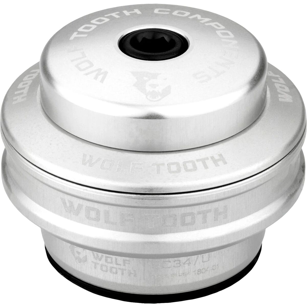 Image of Wolf Tooth Components EC34/28.6 Premium Upper Headset Raw Silver, EC34/28.6, 16mm Stack