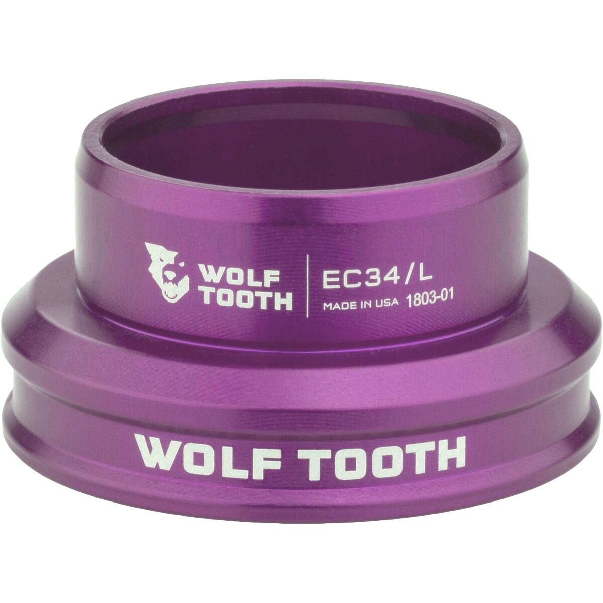 Image of Wolf Tooth Components EC34/30 Premium Lower Headset Ultraviolet Purple, EC34/30