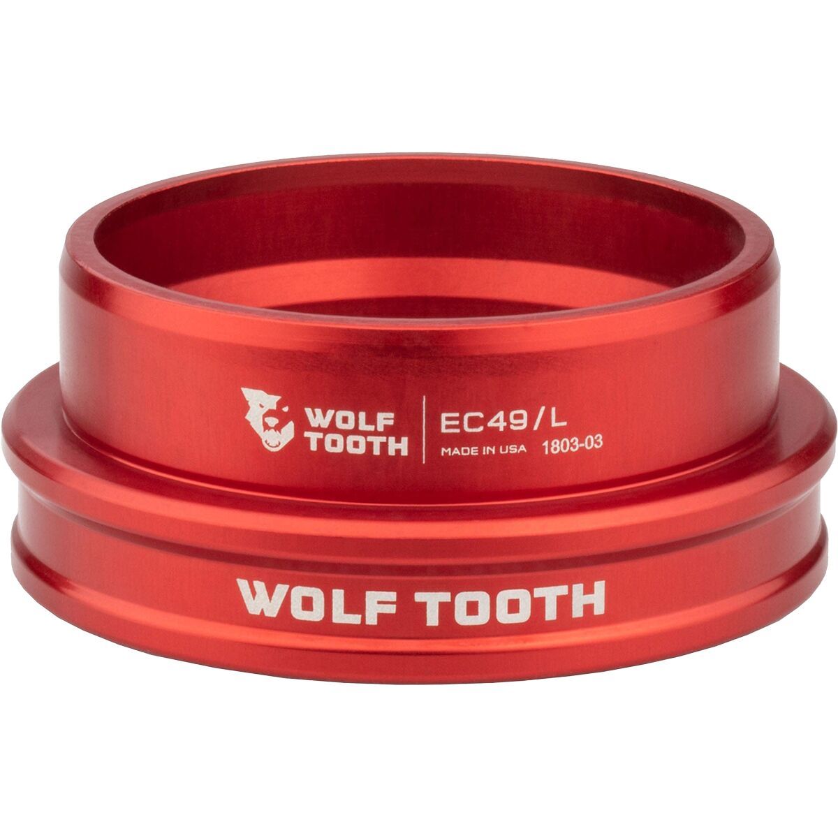Image of Wolf Tooth Components EC49/40 Premium Lower Headset Red, EC49/40