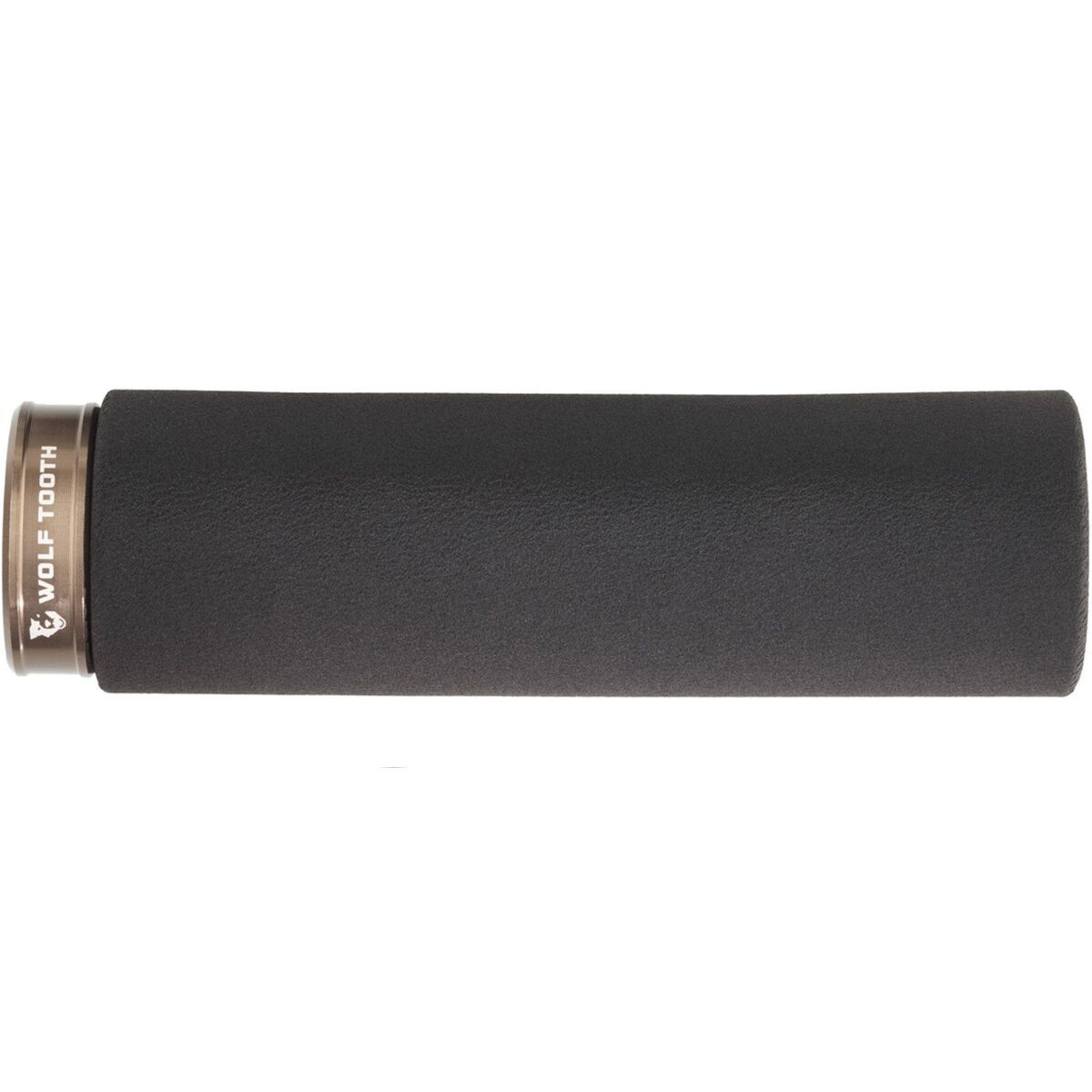 Image of Wolf Tooth Components Lock-On Fat Paw Grip Black Grip w/ Espresso Collar, One Size