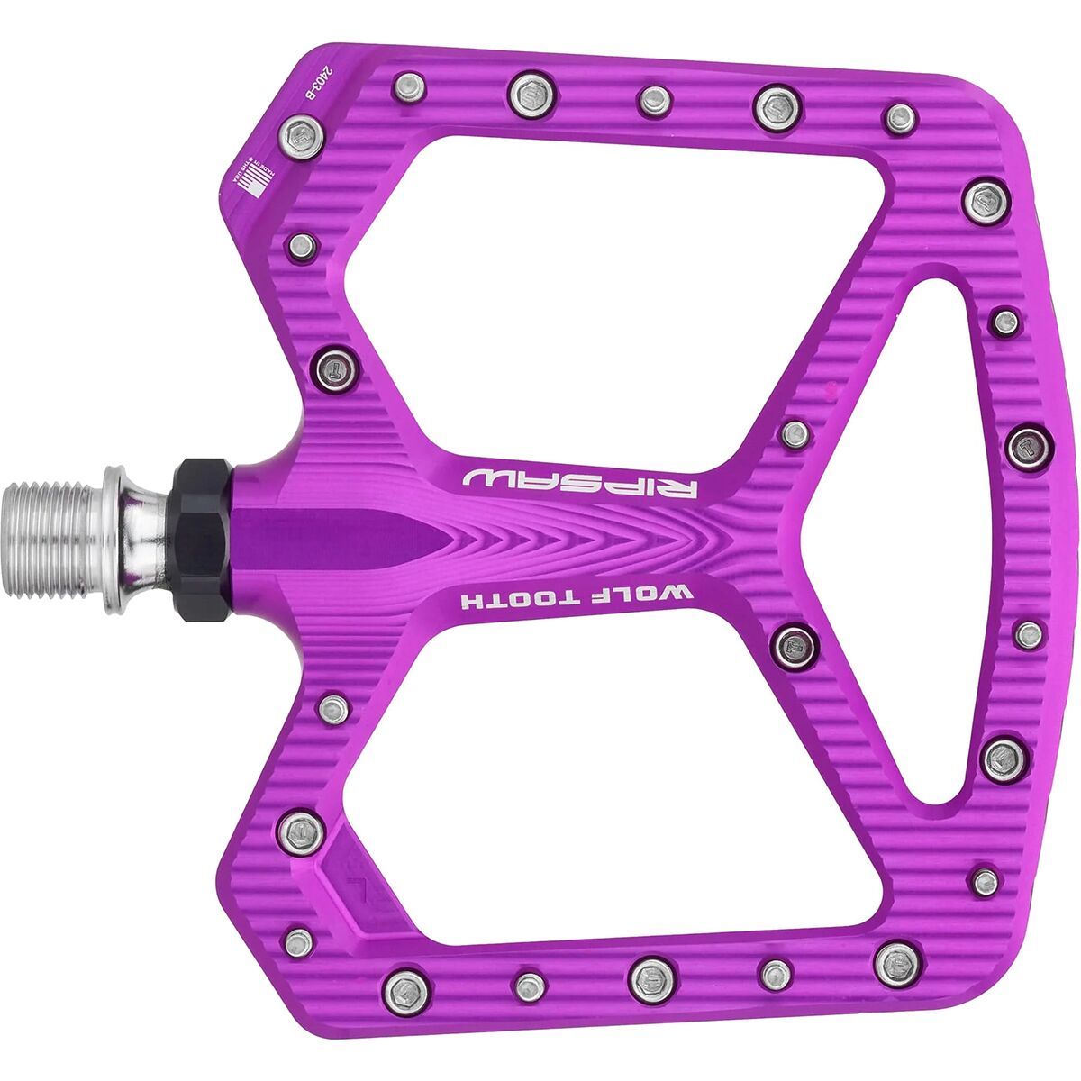 Wolf Tooth Components Ripsaw Pedals Ultraviolet Purple, One Size