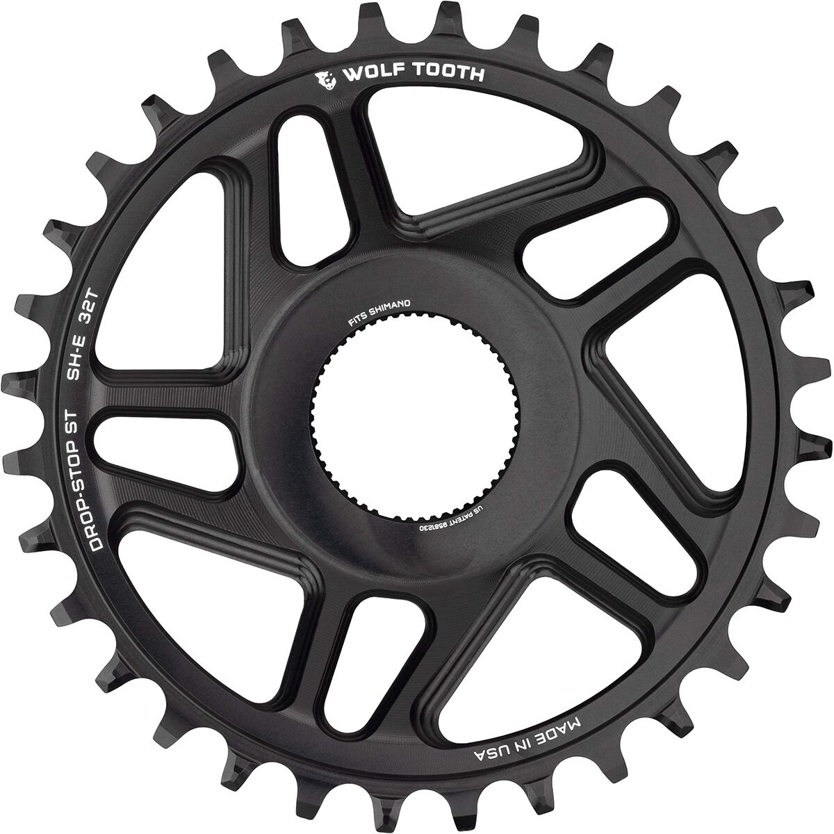 Image of Wolf Tooth Components Shimano E-Bike Chainring Drop-Stop ST One Color, 32t
