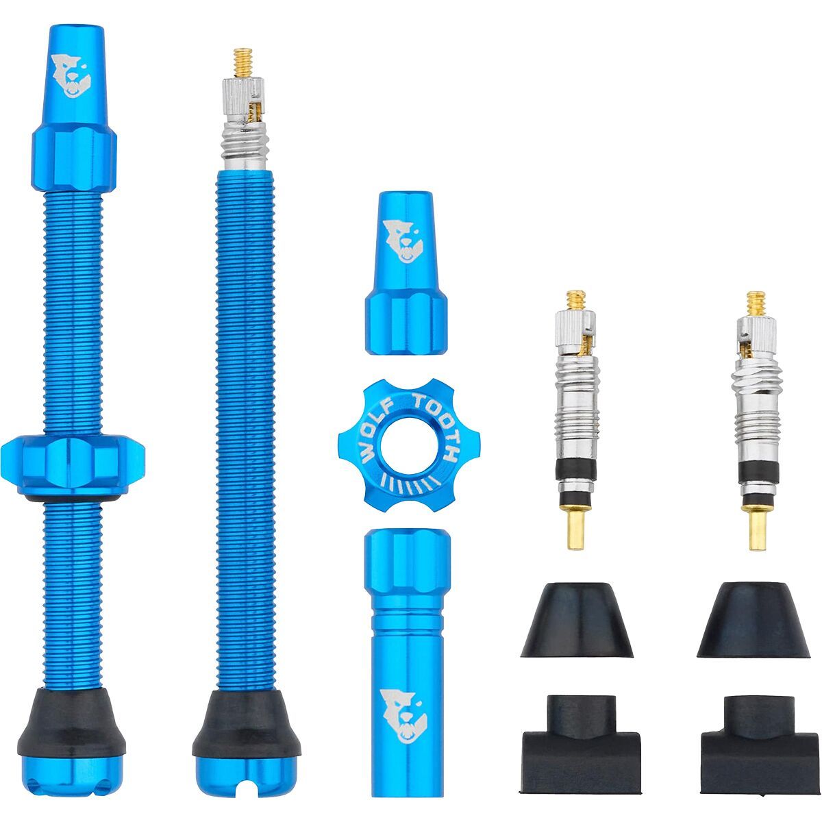 Image of Wolf Tooth Components Tubeless Valve Stems Blue, 60mm