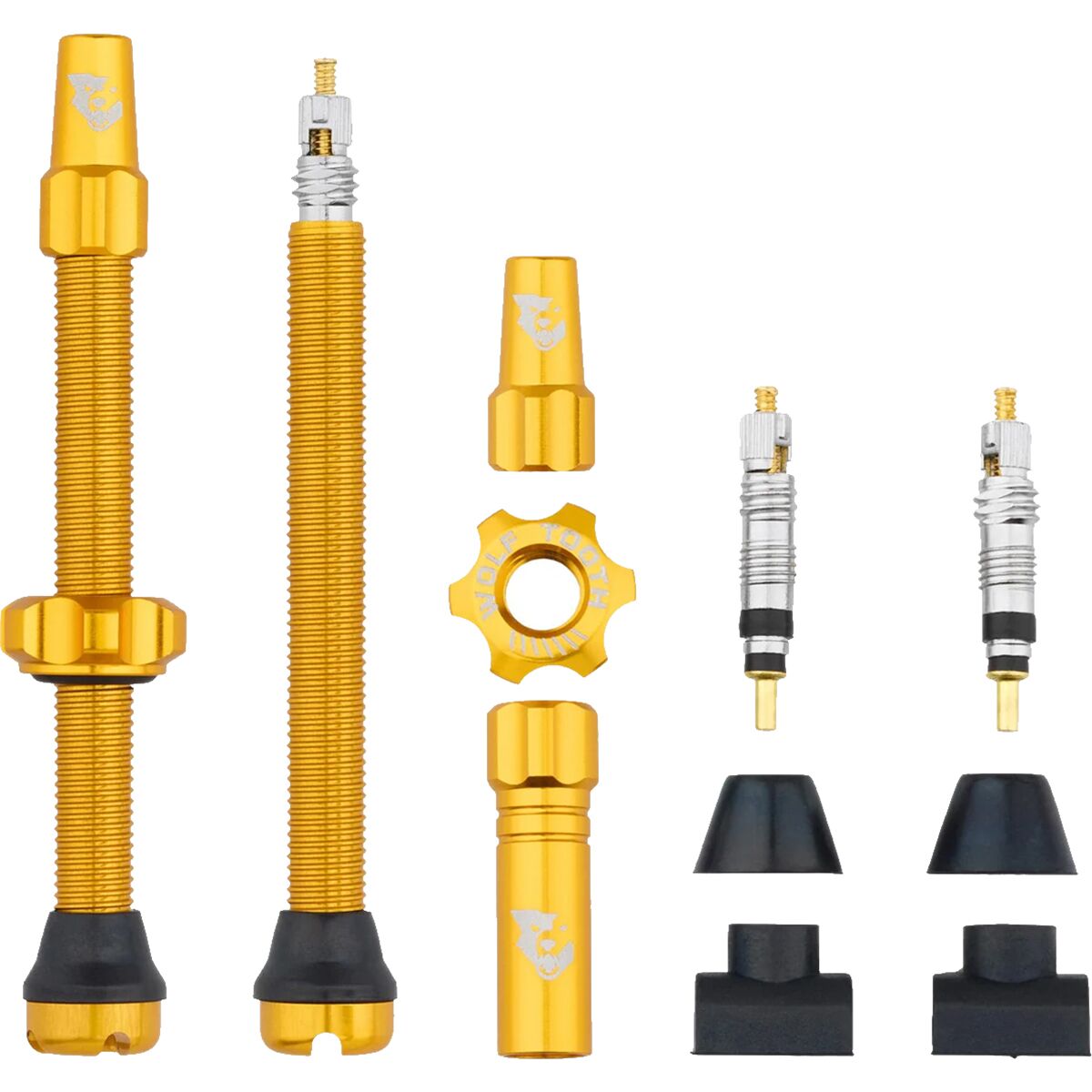 Wolf Tooth Components Wolf Tooth Components Tubeless Valve Stems Gold, 44mm