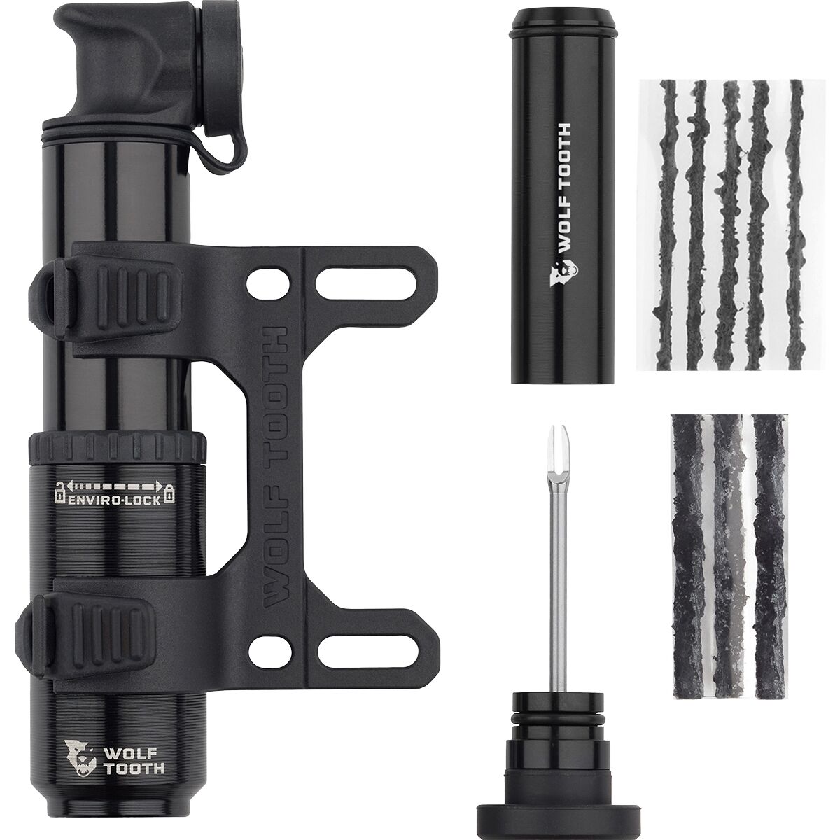 Wolf Tooth Components Wolf Tooth Components EnCase Pump 40 Kit Tubeless Tire Plug Tool, One Size