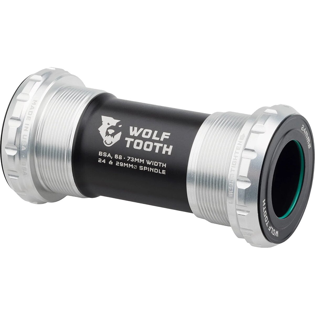 Image of Wolf Tooth Components BSA Bottom Bracket Raw Silver, 30mm
