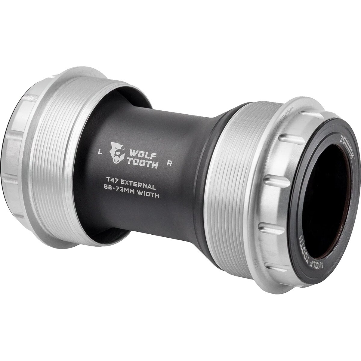 Image of Wolf Tooth Components T47 External Bottom Bracket Raw Silver, 30mm