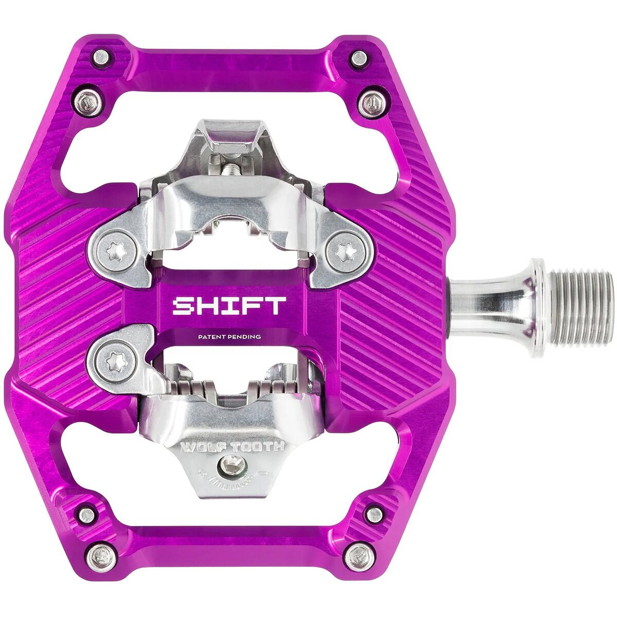 Image of Wolf Tooth Components SHIFT Downhill Clipless Pedal Ultraviolet Purple, One Size