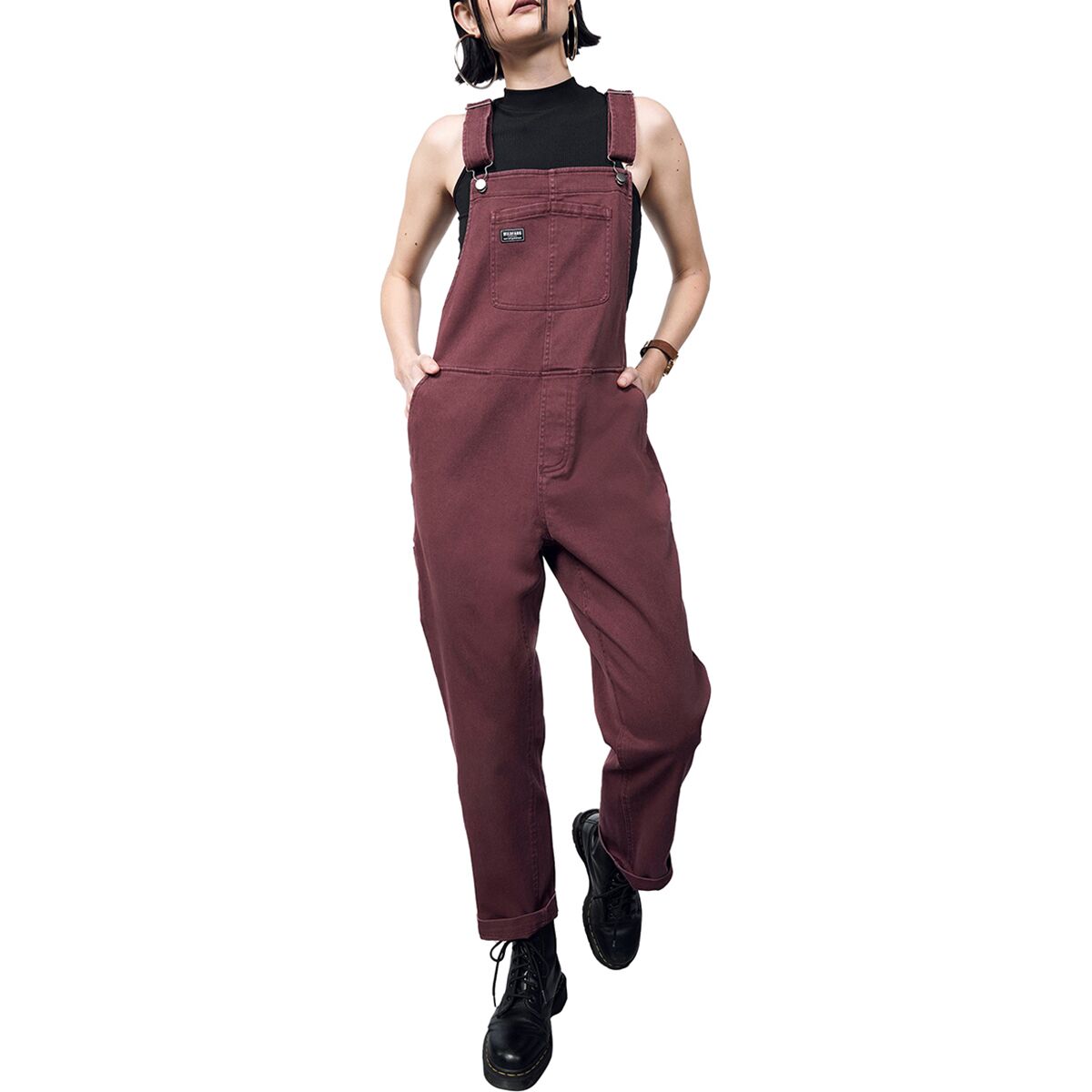 Wildfang Wildfang The Essential Denim Overall Merlot Denim, S