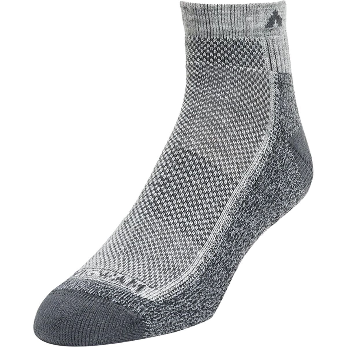 Image of Wigwam Cool-Lite Hiker Pro Quarter Sock Grey/Charcoal, XL