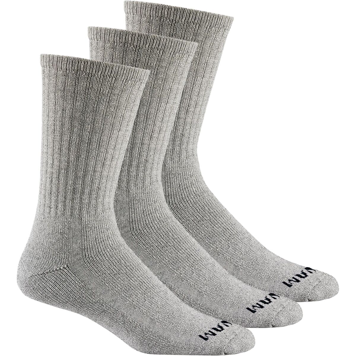 Image of Wigwam S60 Crew Sock - 3-Pack Grey, M
