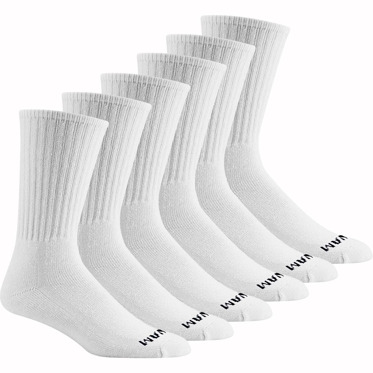 Image of Wigwam S60 Crew Sock - 6-Pack White, M