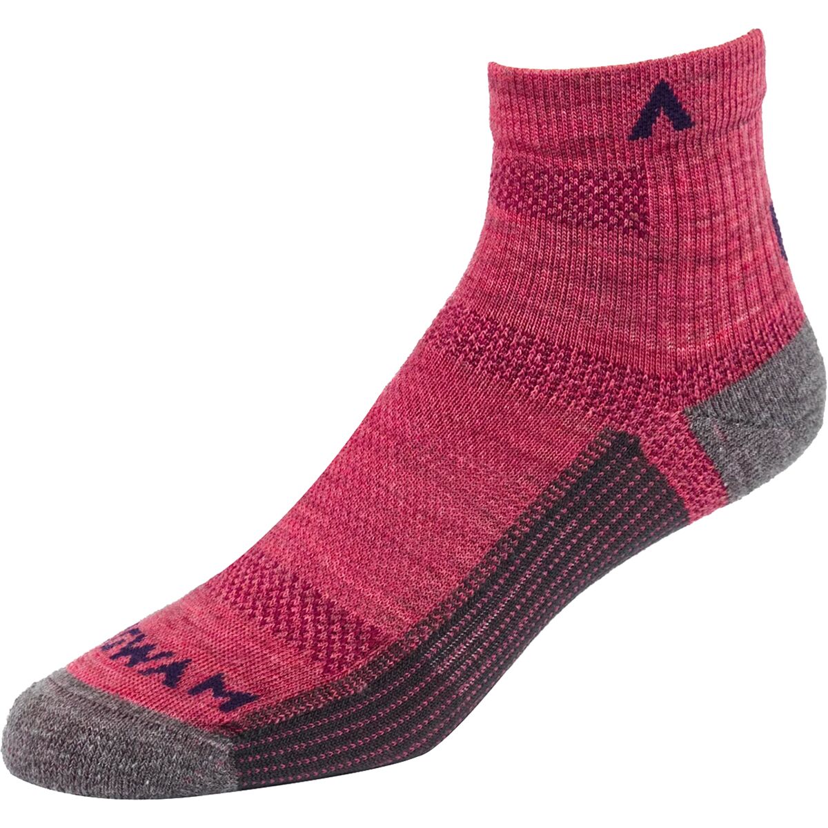 Image of Wigwam Merino Ultra Cool-Lite Quarter Sock Mauvewood, M