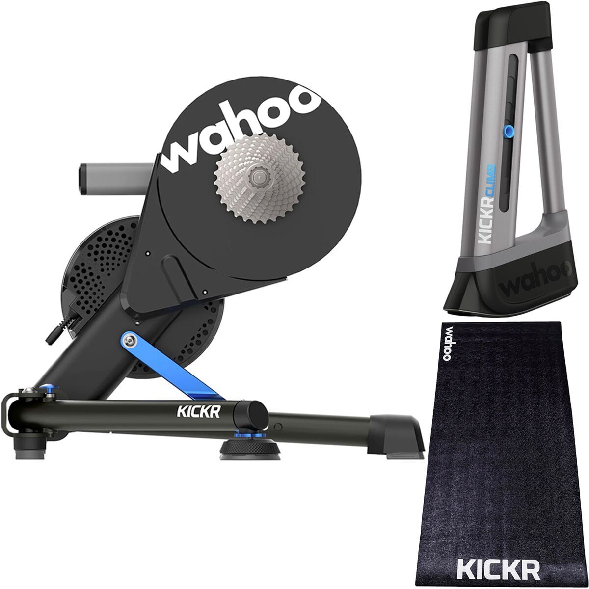 Image of Wahoo Fitness Indoor Cycling Essentials Bundle New Kickr/Climb, Mat