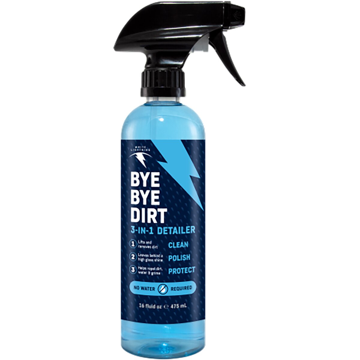 Image of White Lightning Bye Bye Dirt Bike Detailer Spray Bottle, 16oz
