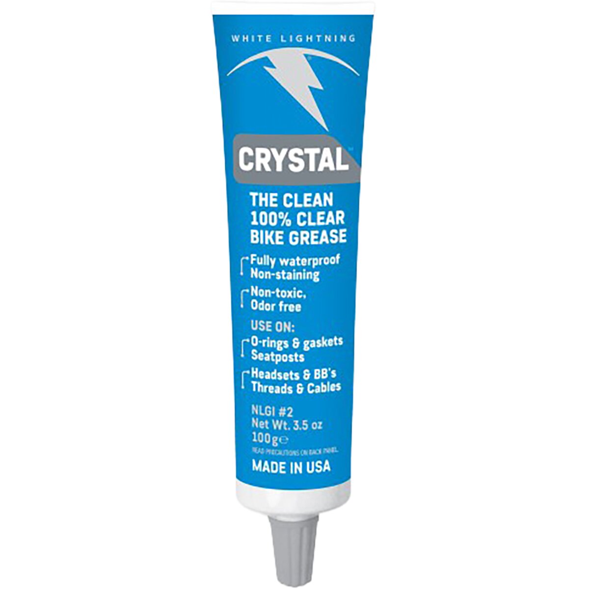 Image of White Lightning Crystal Grease Tube, 3.5oz