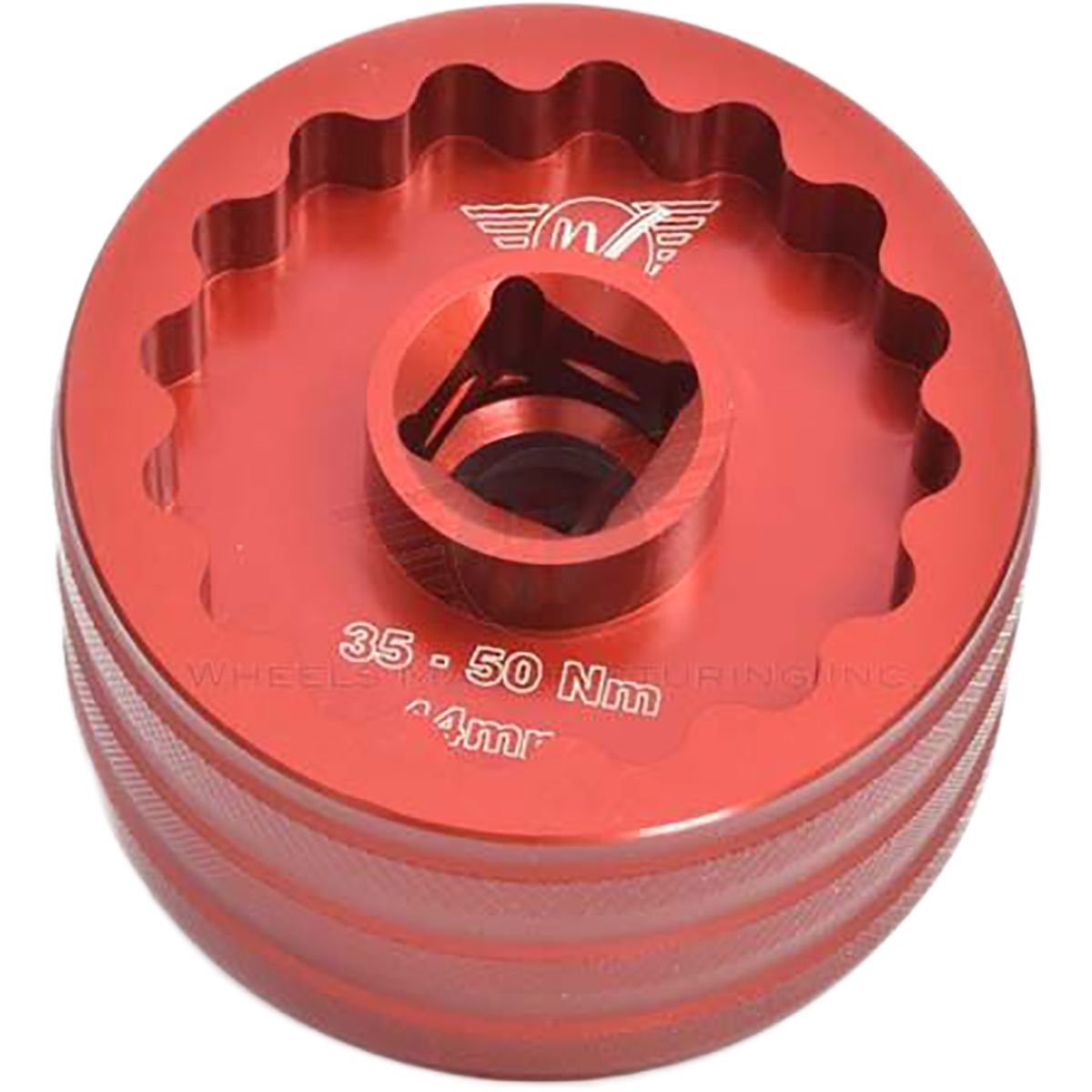 Image of Wheels Mfg Double Sided Bottom Bracket Socket Red, 16x48.5mm/16x44mm
