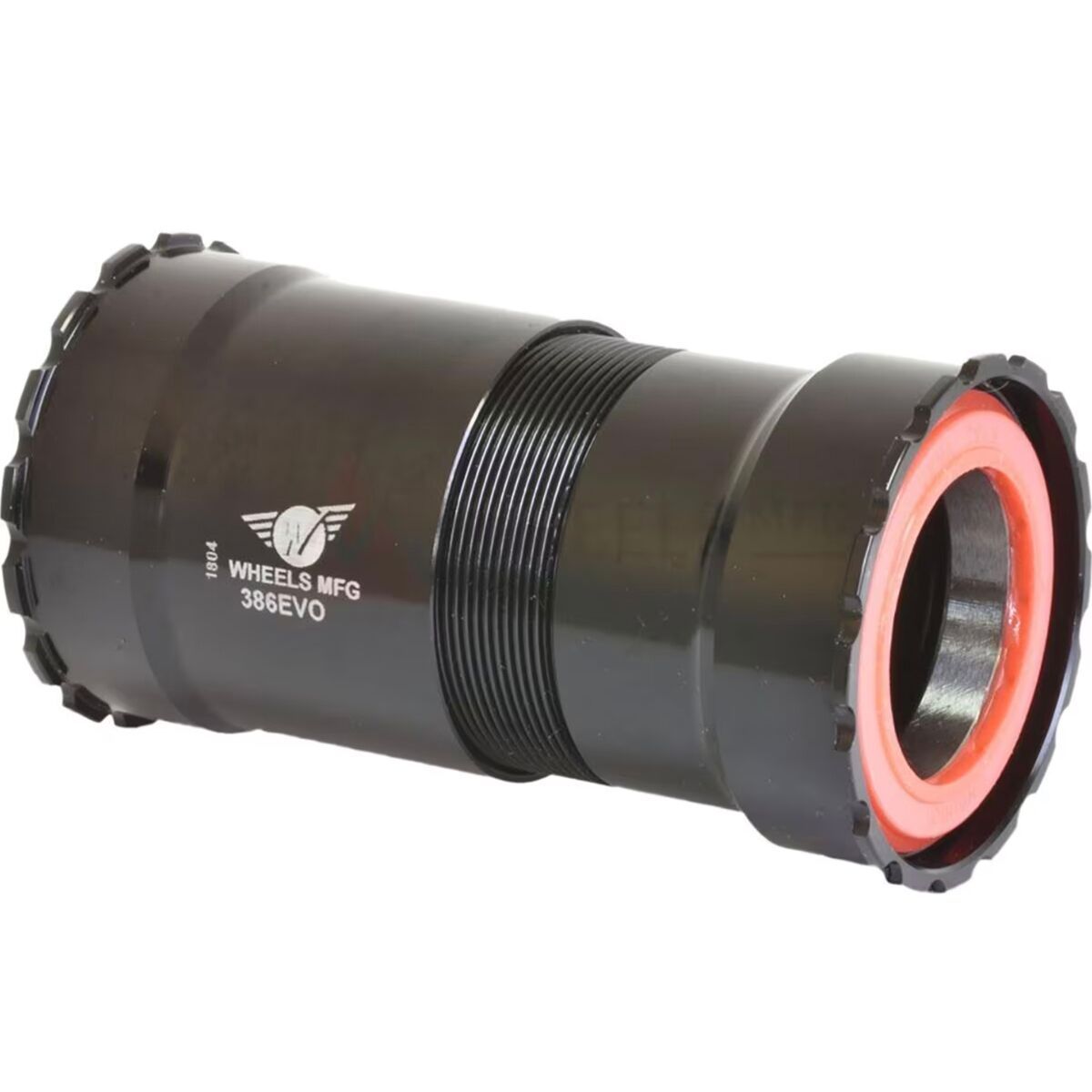 Image of Wheels Mfg 386 EVO Thread Together Bottom Bracket - ABEC-3 Black, 24mm, Shimano