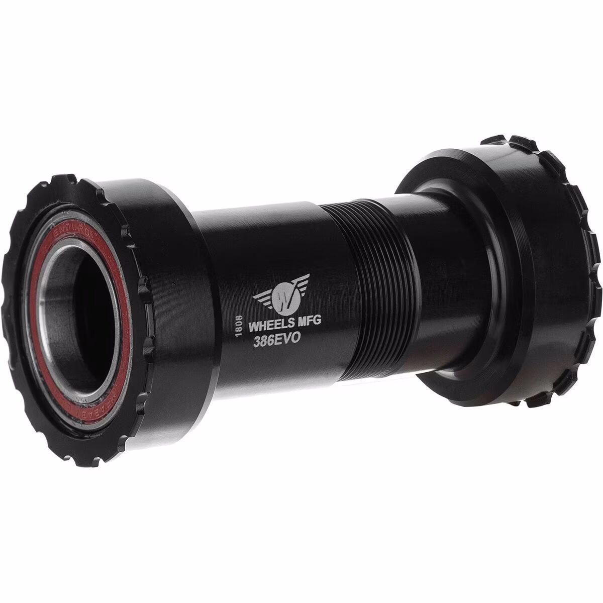 Image of Wheels Mfg 386 EVO Thread Together Bottom Bracket - Angular Contact Black, 30mm