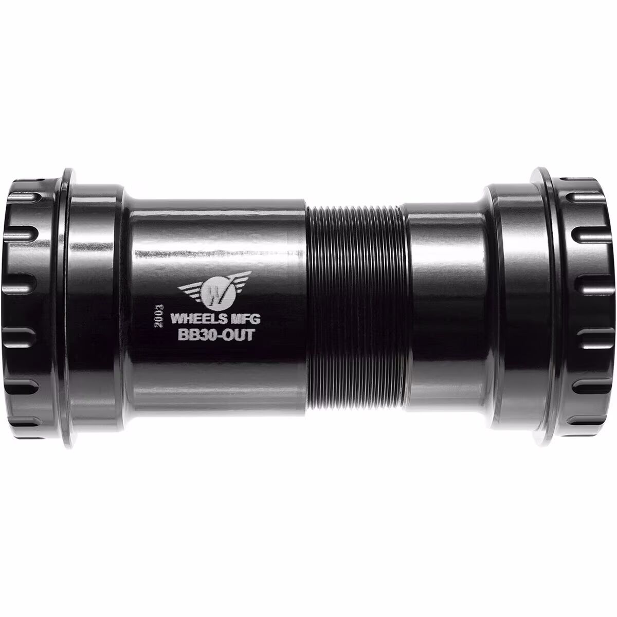 Image of Wheels Mfg BB30 Thread Together Bottom Bracket - ABEC-3 Black, 24mm, Shimano