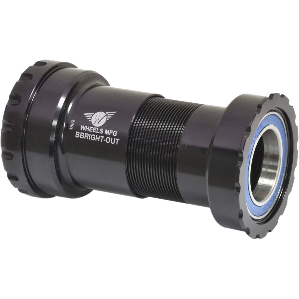 Image of Wheels Mfg BBRight Thread Together Bottom Bracket - ABEC-3 Black, 24mm, Shimano