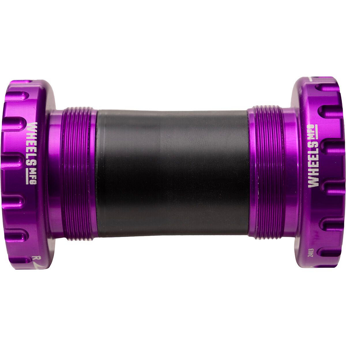 Image of Wheels Mfg BSA Bottom Bracket - ABEC-3 Purple, 24mm, Shimano MTB
