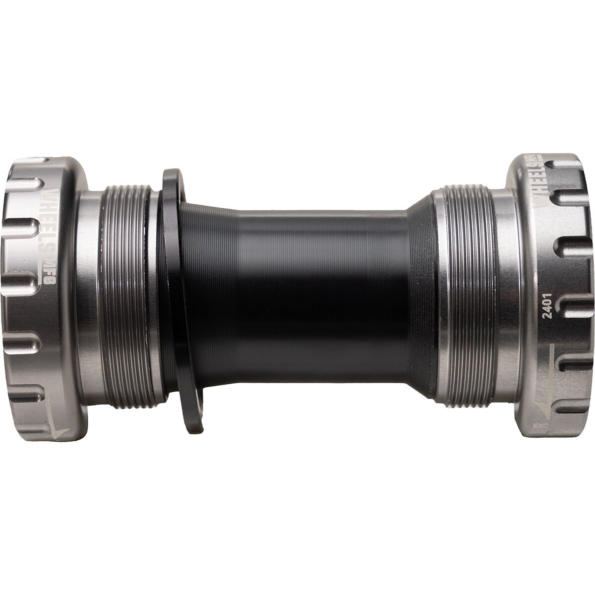 Image of Wheels Mfg BSA Bottom Bracket - Angular Contact Gray, 24mm, Shimano Road