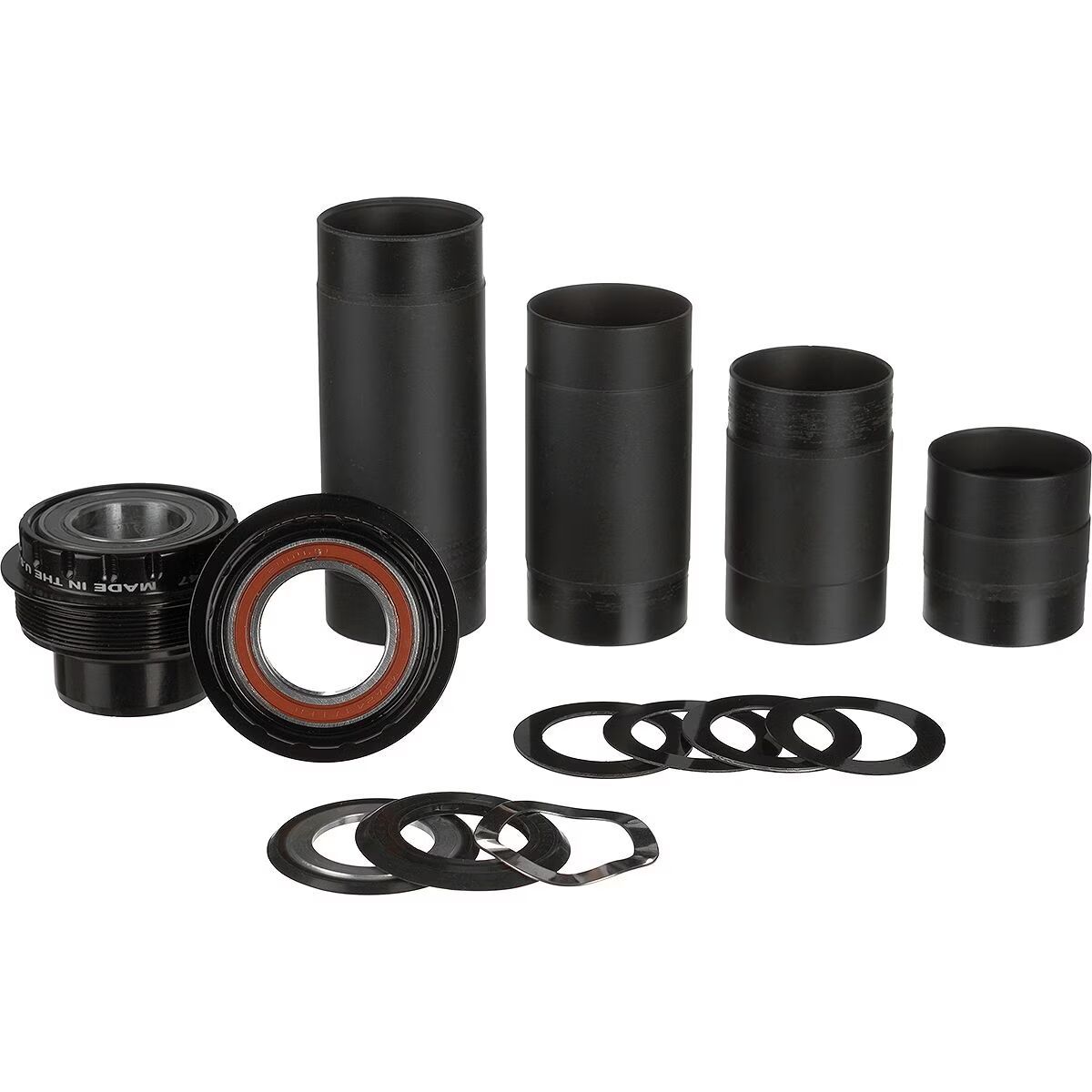 Image of Wheels Mfg T47 Outboard Bottom Bracket - ABEC-3 Black, DUB